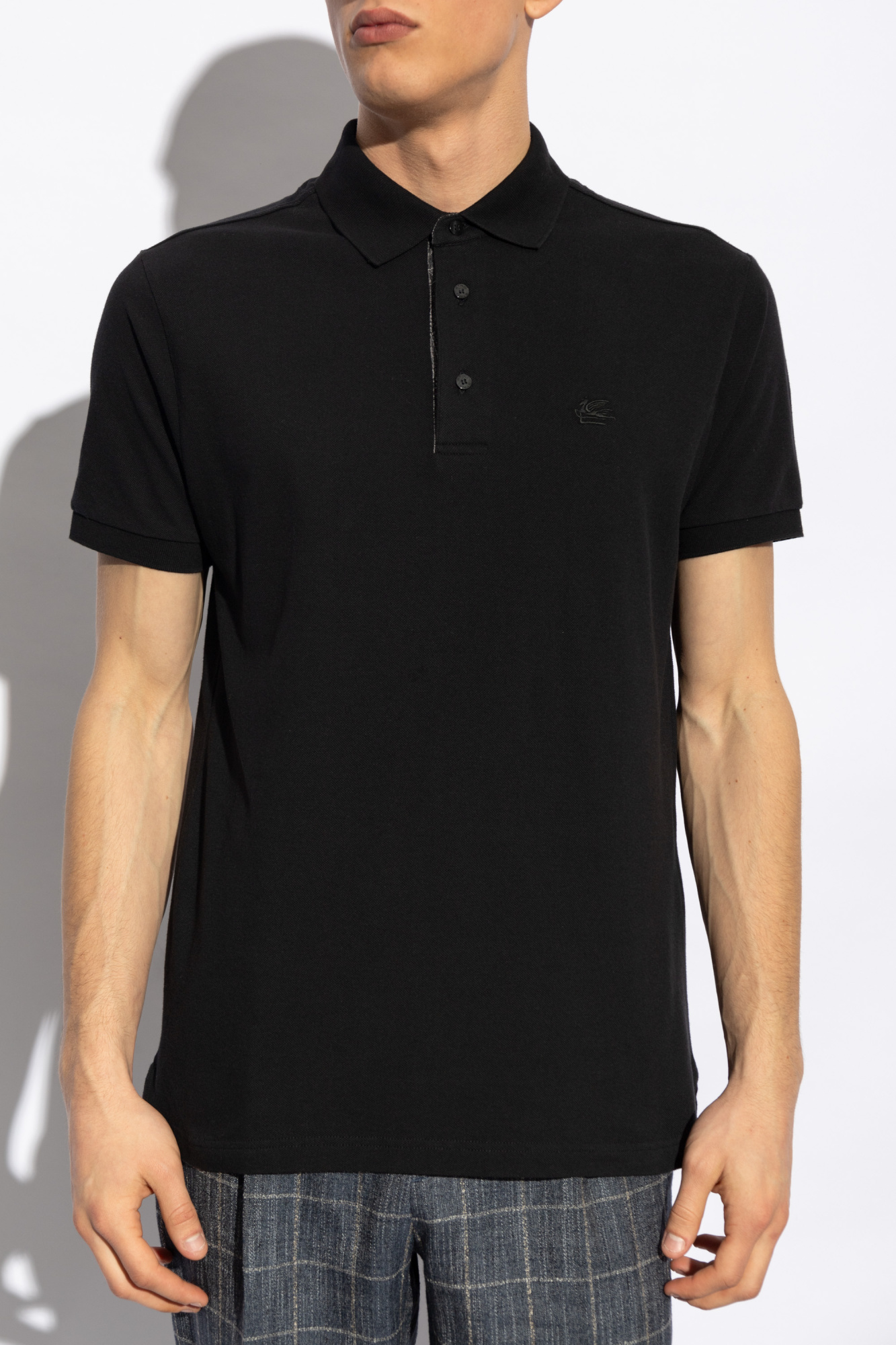 Black Cotton polo Etro - Vitkac Canada